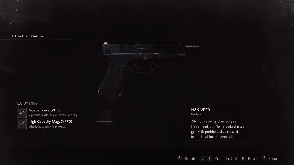 Resident Evil 2 — Пістолет Глок 18 із гри Resident Evil 3