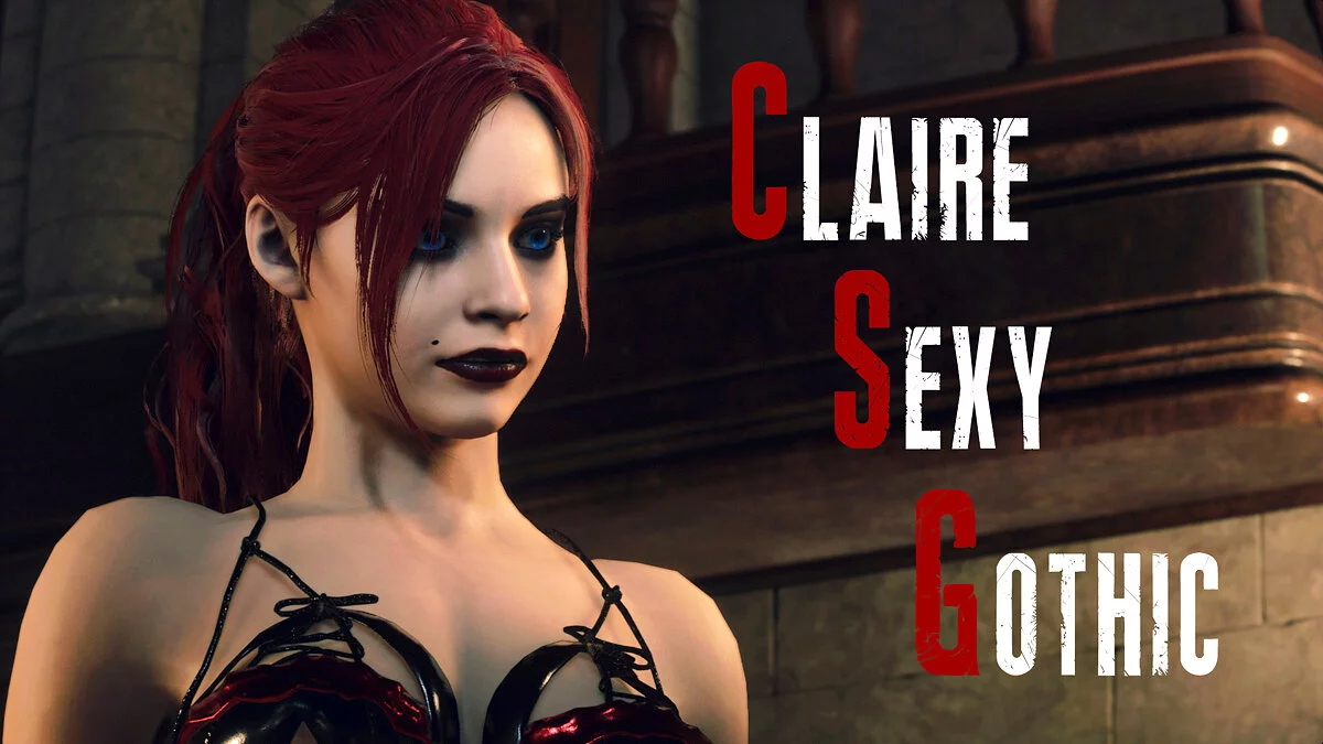 Resident Evil 2 — Sexy goth Claire