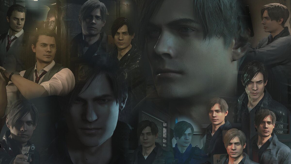 Resident Evil 2 — Leon's face from Resident Evil 4