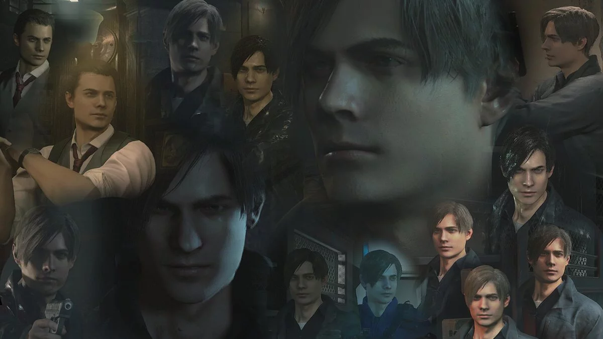 Resident Evil 2 — Leon's face from Resident Evil 4