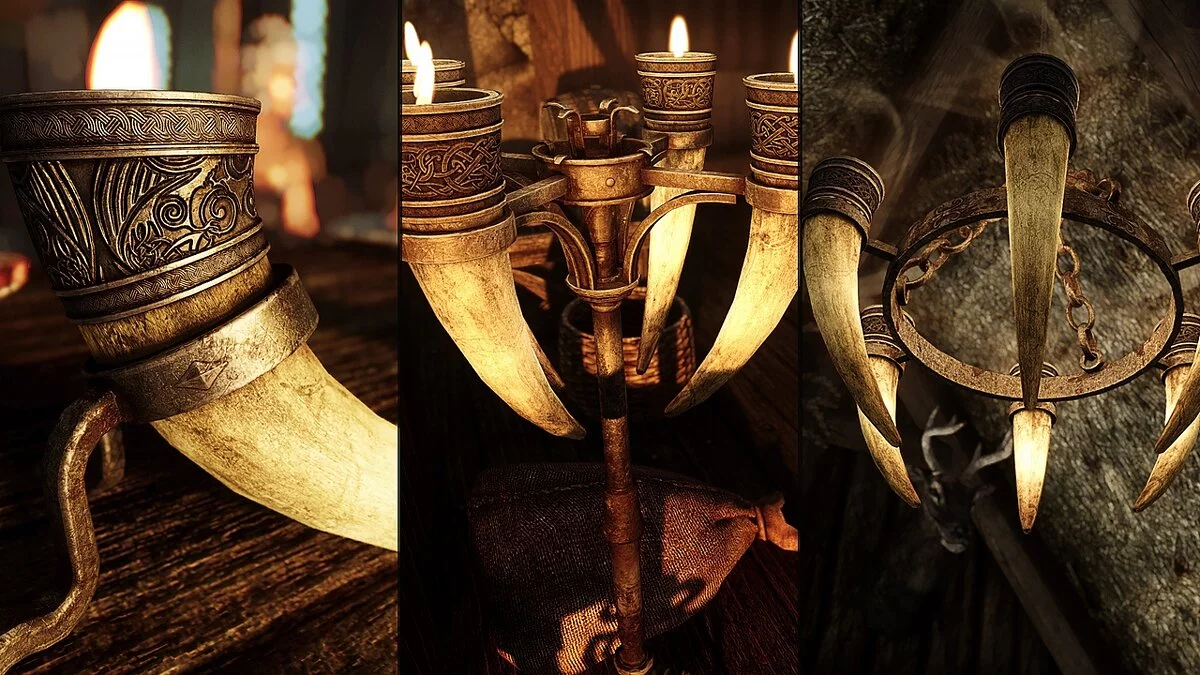 The Elder Scrolls 5: Skyrim Legendary Edition — Улучшенные роговые свечи