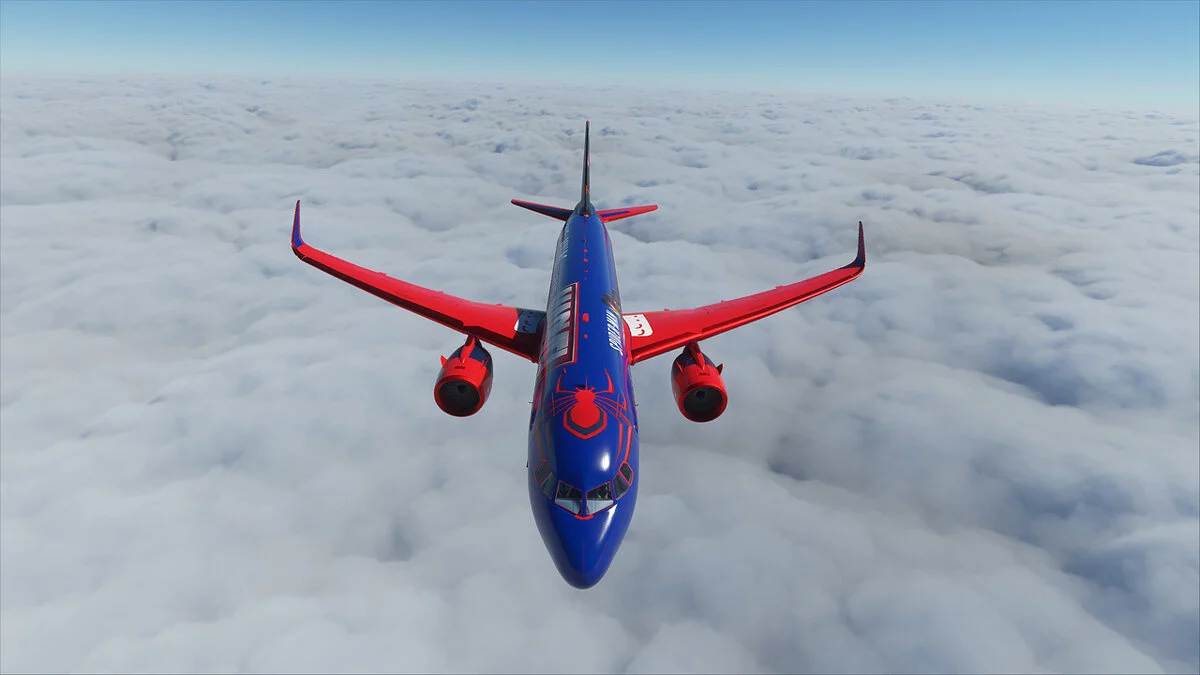 Microsoft Flight Simulator — Розмальовка в стилі Павук людини: Майлз Моралес