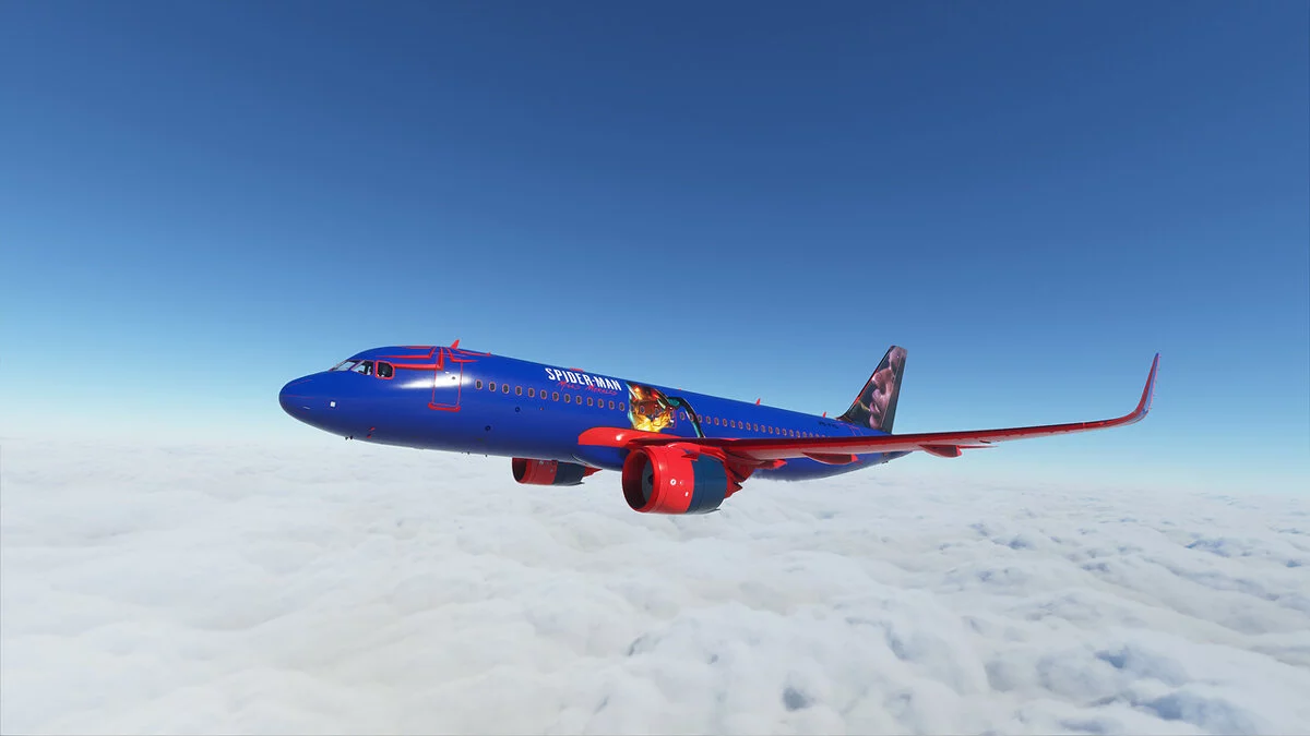 Microsoft Flight Simulator — Розмальовка в стилі Павук людини: Майлз Моралес