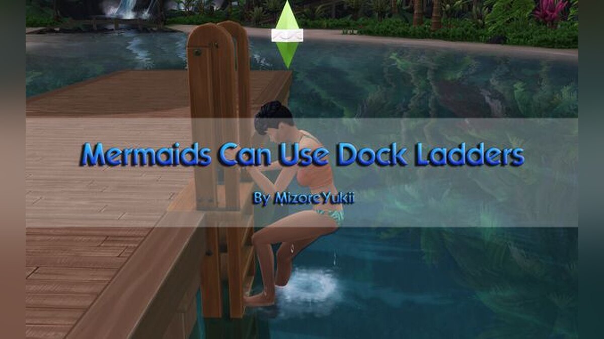 The Sims 4 — Mermaids can use dock ladders