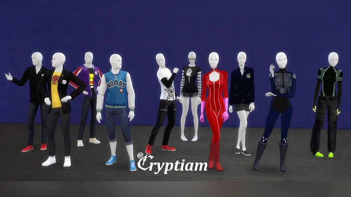 The Sims 4 — Складання одягу з гри Persona 5