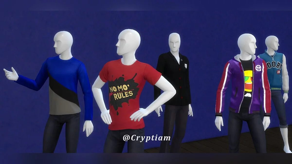 The Sims 4 — Assembling clothes from the game Persona 5