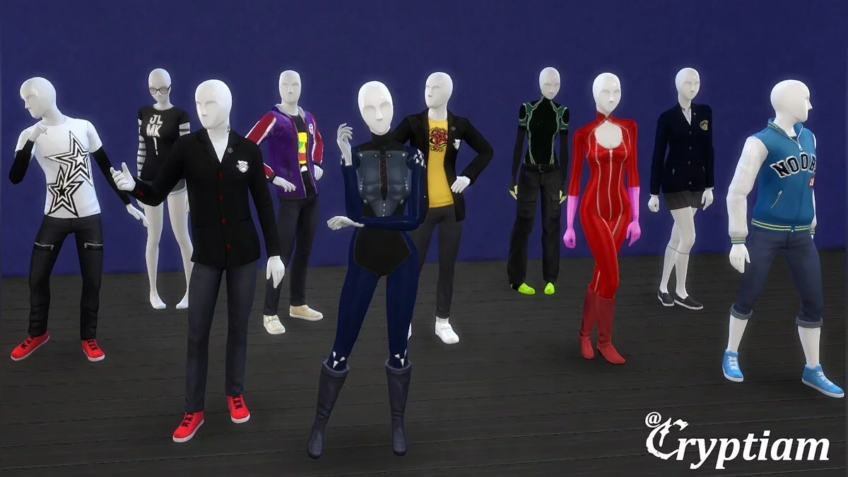 The Sims 4 — Складання одягу з гри Persona 5