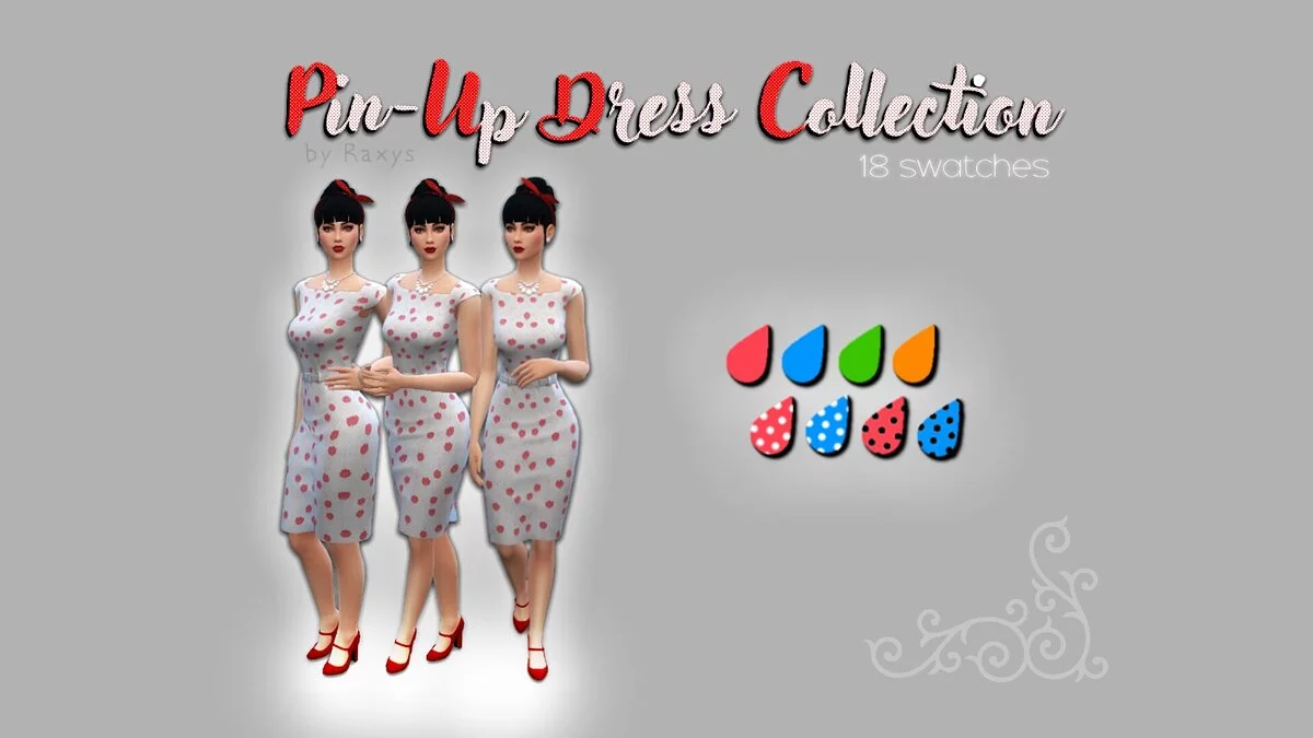 The Sims 4 — Assembling for clothes in Pin-Up style