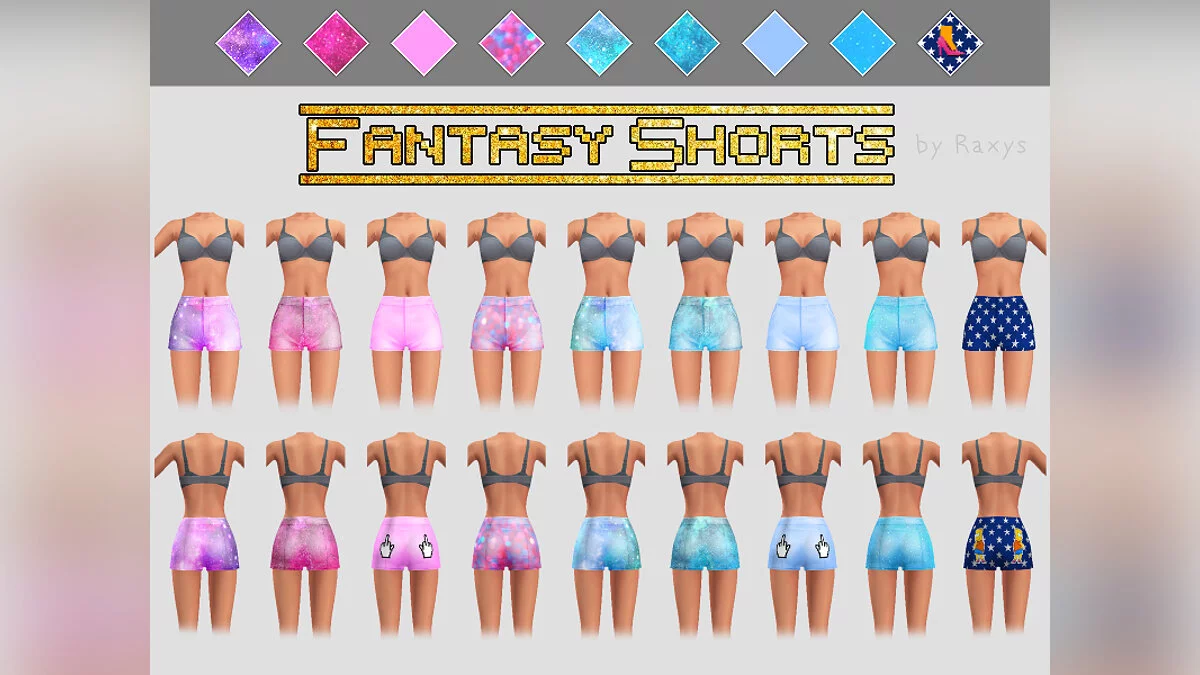 The Sims 4 — Assembling for clothes - fantasy shorts