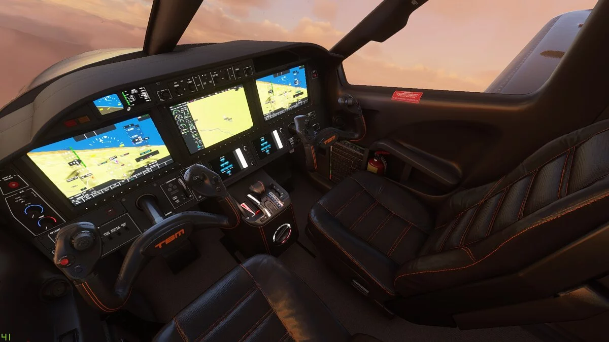 Microsoft Flight Simulator — Помаранчеве забарвлення для літака Daher TBM 930
