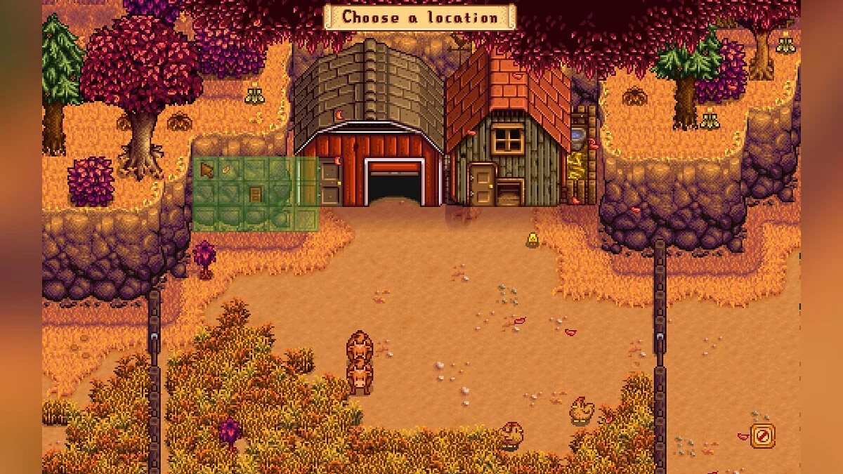 Stardew Valley — Construcción sobre cualquier azulejo.