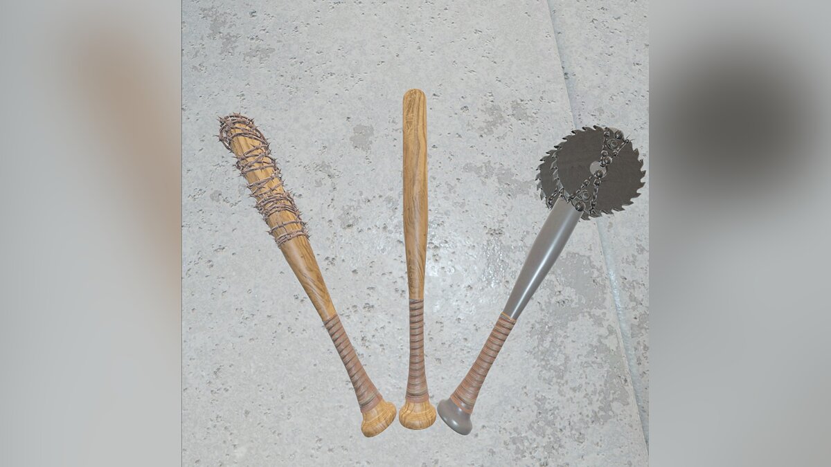 Blade and Sorcery — Set of baseball bats from the game Fallout 4