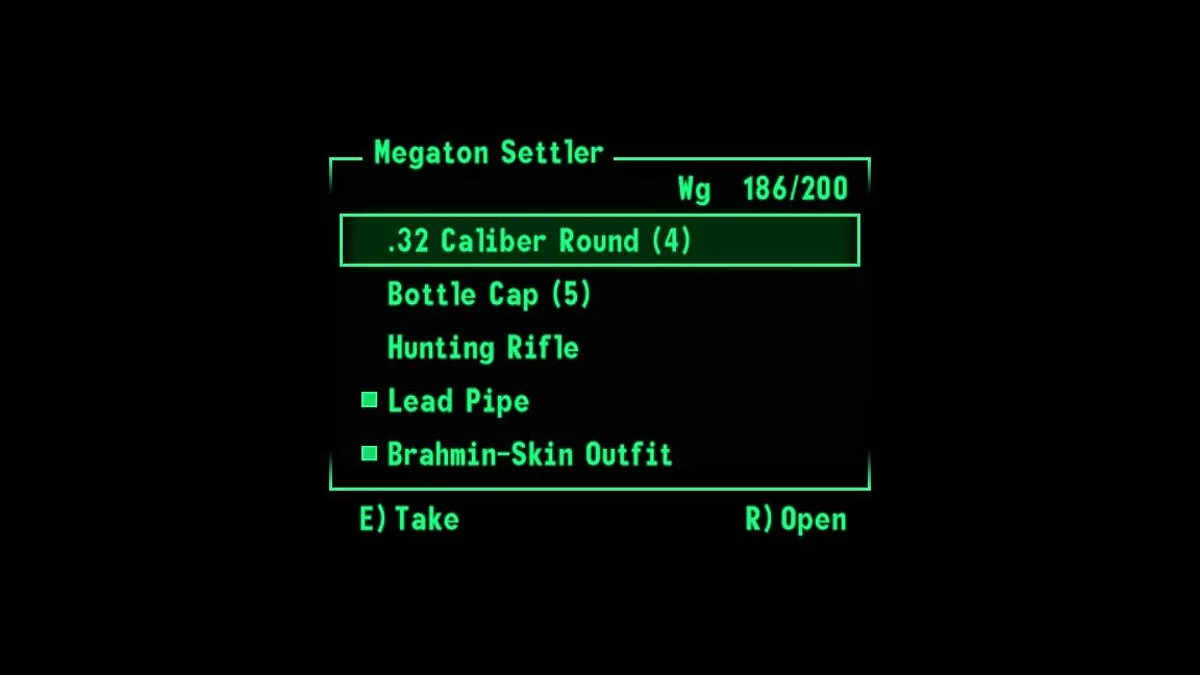 Fallout 3 — Real-time mining menu