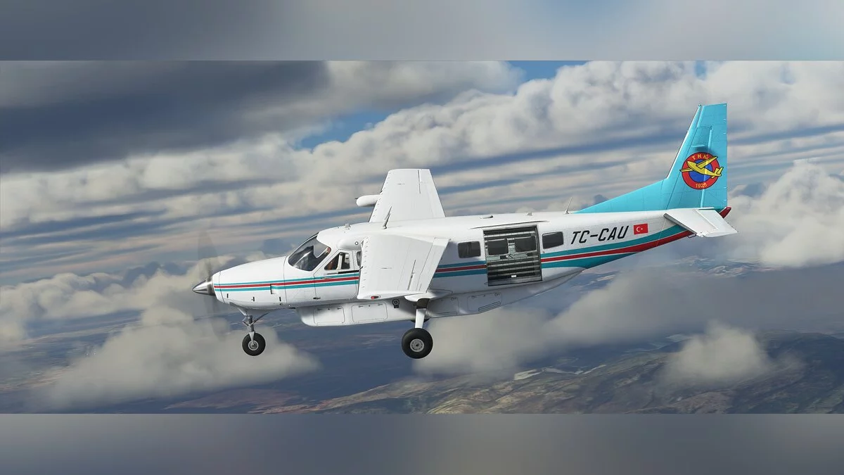 Microsoft Flight Simulator — Розмальовка у стилі турецької льотної академії для літака Cessna Grand Caravan