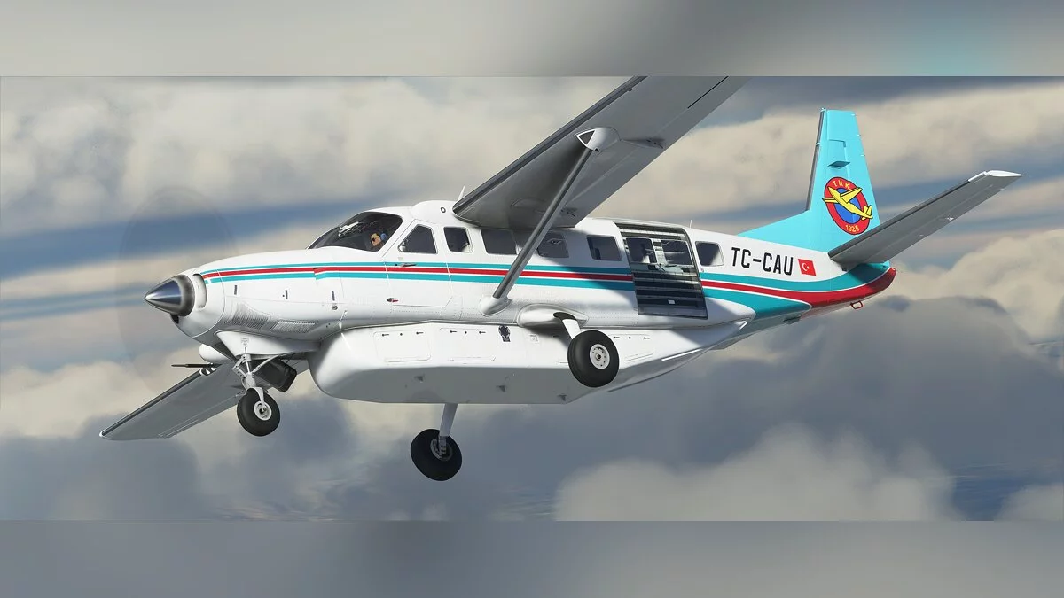 Microsoft Flight Simulator — Розмальовка у стилі турецької льотної академії для літака Cessna Grand Caravan