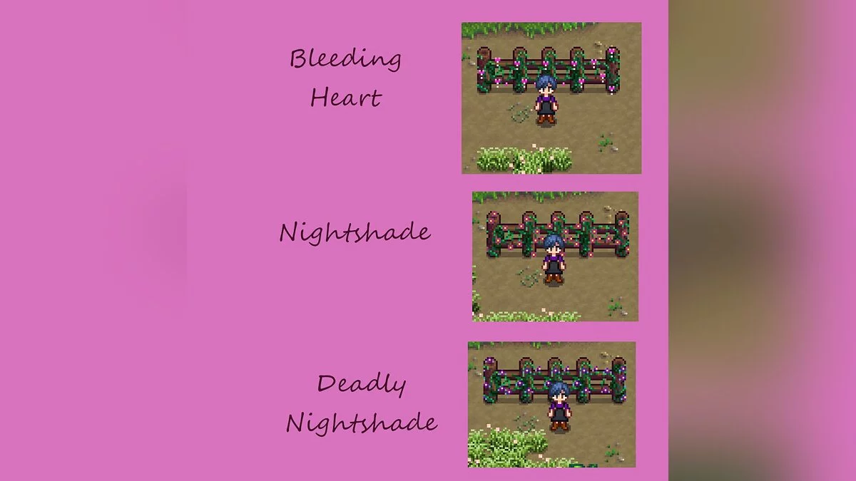 Stardew Valley — Дерев'яний паркан із виноградною лозою