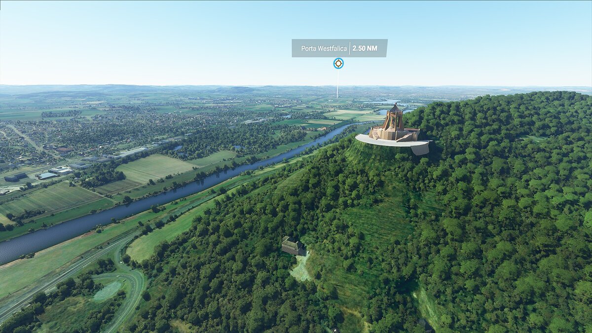 Microsoft Flight Simulator — Attractions of Port Westfalica