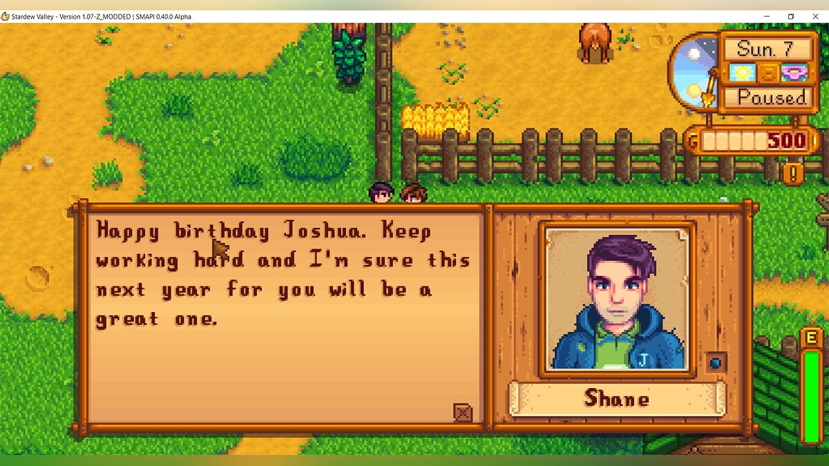 Stardew Valley — Happy Birthday