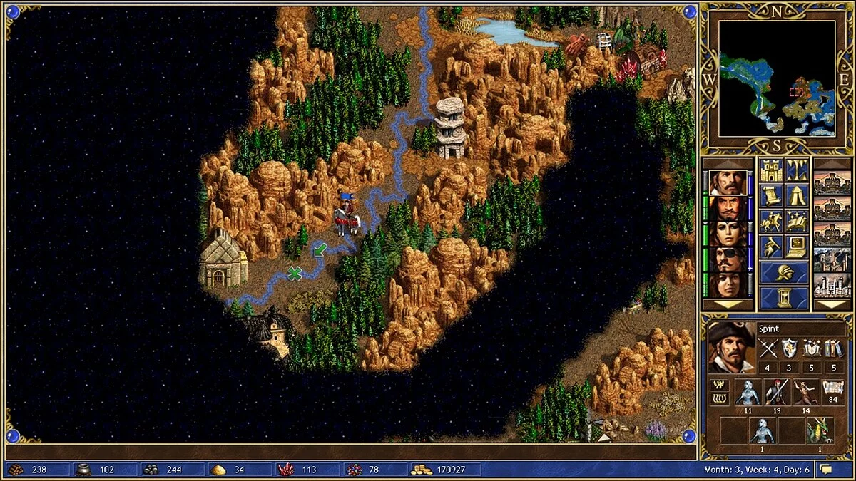 Heroes of Might and Magic 3 Complete (Collector&#039;s Edition) — Карта Змей и Гром