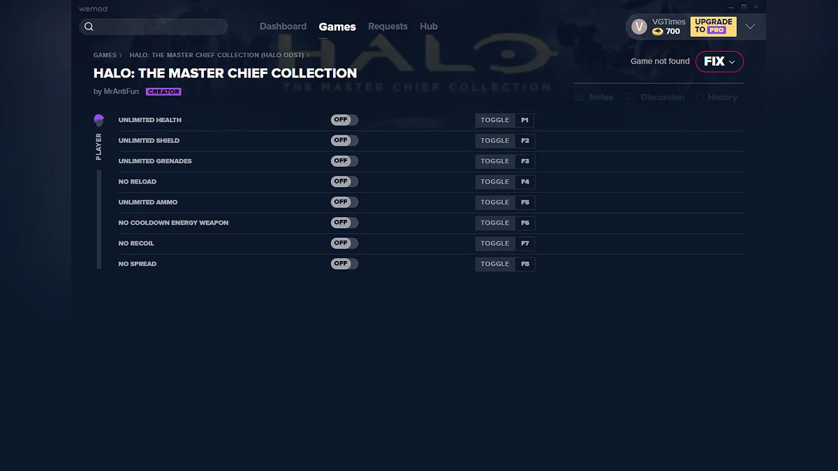 Halo: The Master Chief Collection — Trainer (+8) from 09/24/2020 [WeMod]