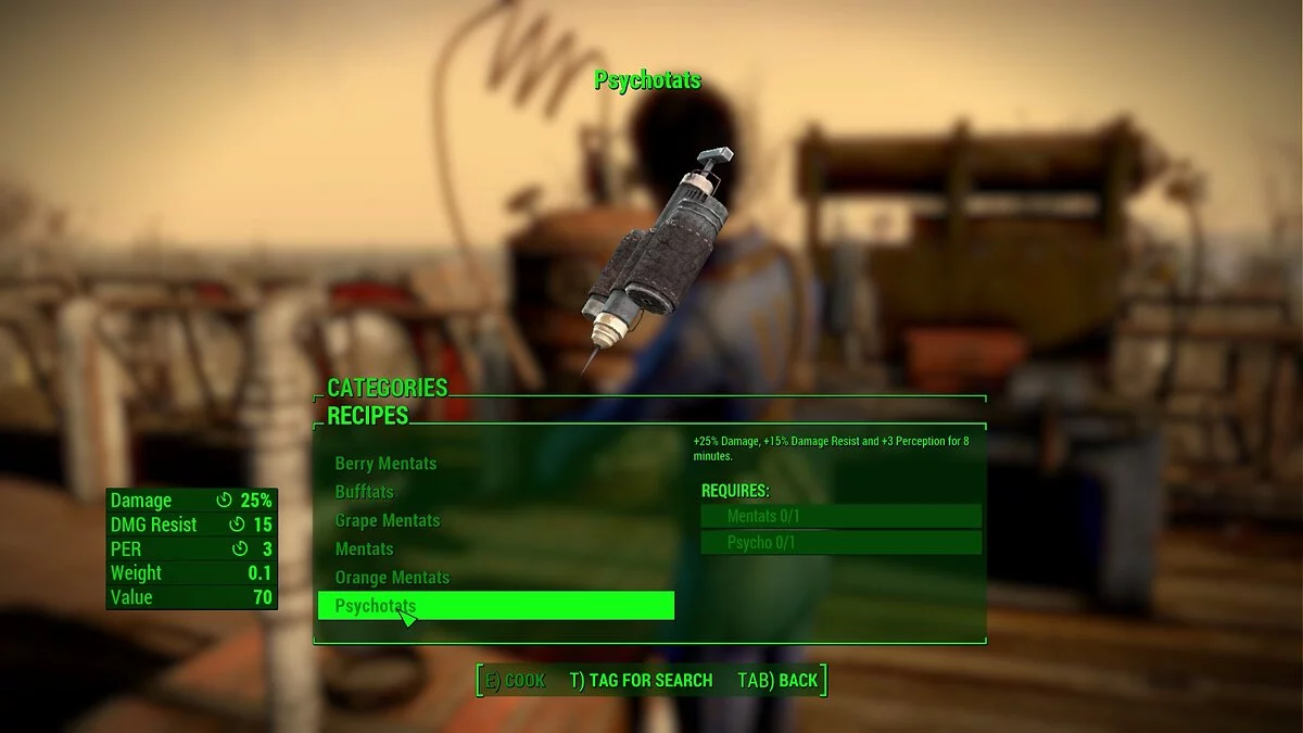 Fallout 4: Game of the Year Edition — Improved chemical creation menu