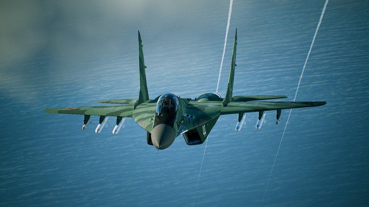 Ace Combat 7: Skies Unknown — Green camouflage for the MiG-29A aircraft