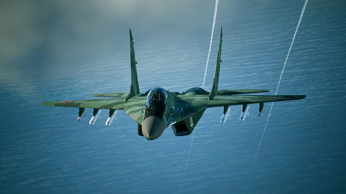 Ace Combat 7: Skies Unknown — Green camouflage for the MiG-29A aircraft