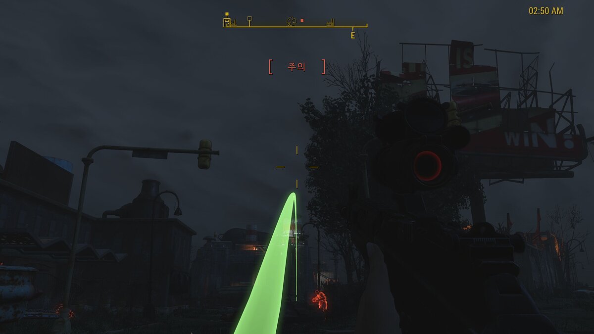 Fallout 4: Game of the Year Edition — Time slowdown when throwing a grenade