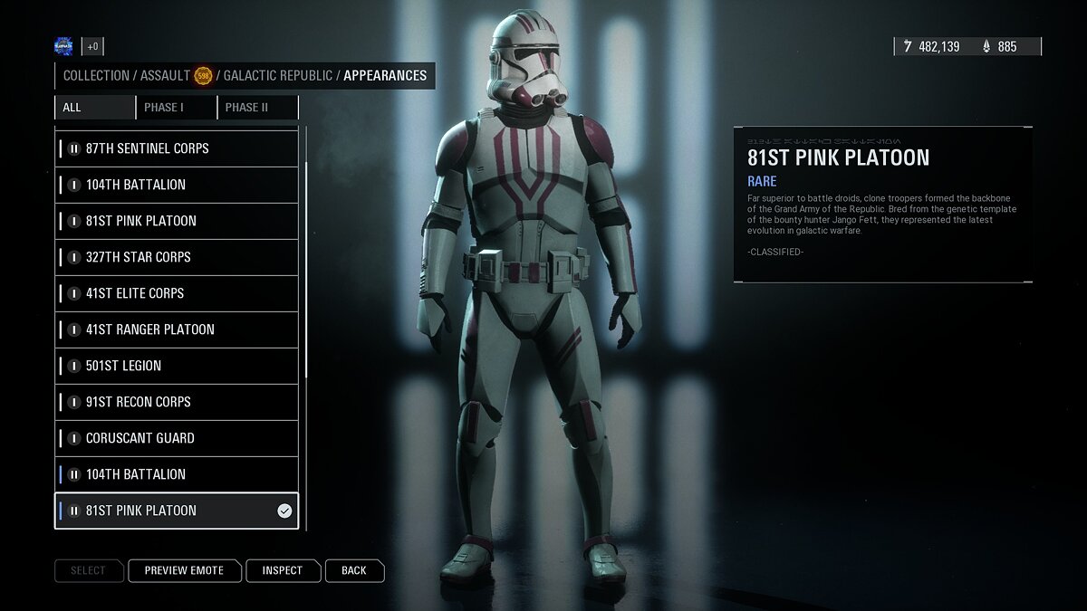 Star Wars: Battlefront 2 — Pink clones (212th battalion)