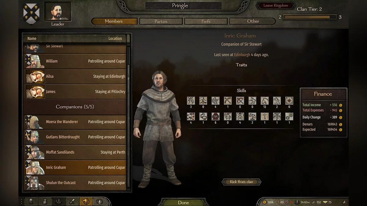 Mount & Blade 2: Bannerlord — Шотландські компаньйони