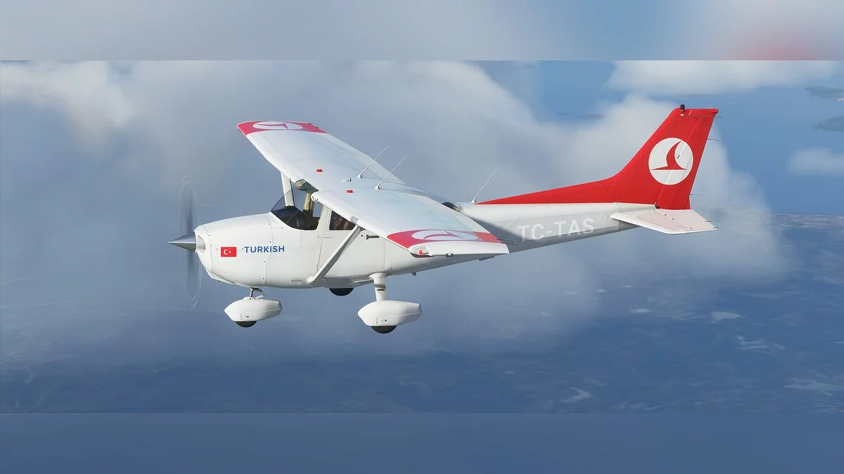 Microsoft Flight Simulator — Розмальовка у стилі турецької льотної академії для C172