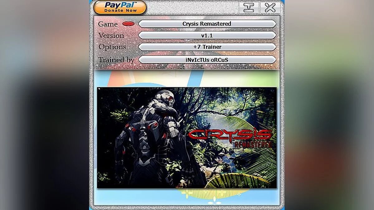 Crysis Remastered — Trainer (+7) [1.1]