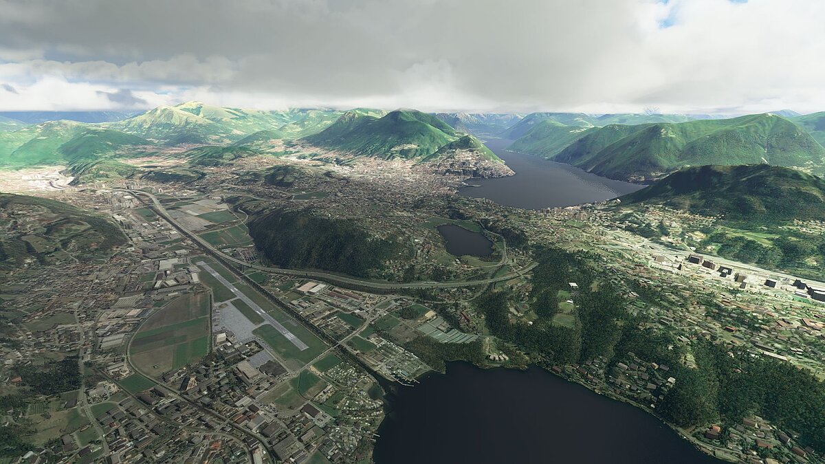 Microsoft Flight Simulator — Lugano Agno Airport