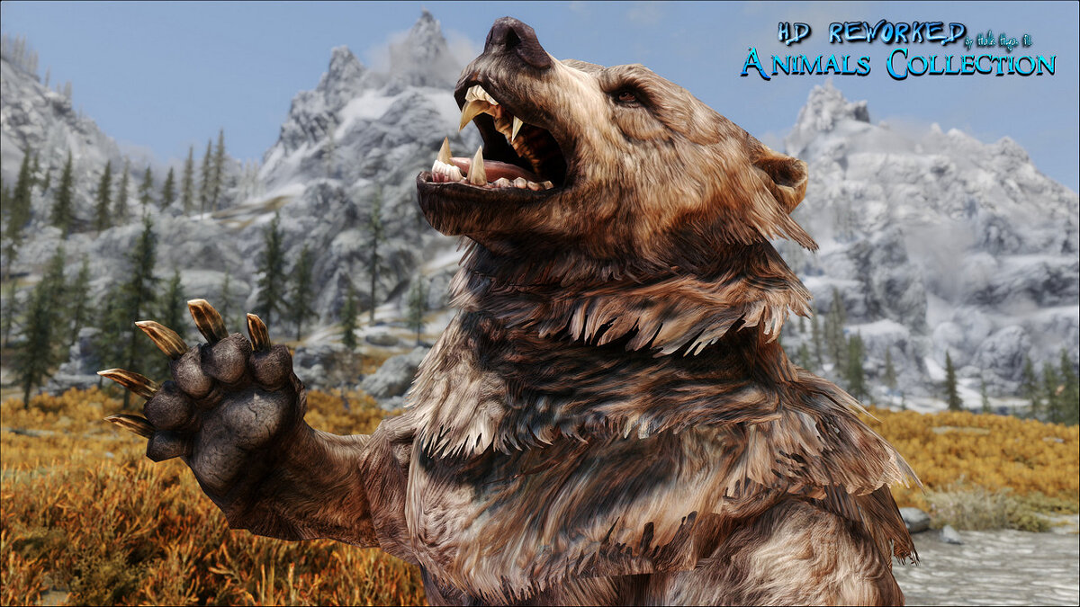 Elder Scrolls 5: Skyrim Special Edition — Bears in HD 4K