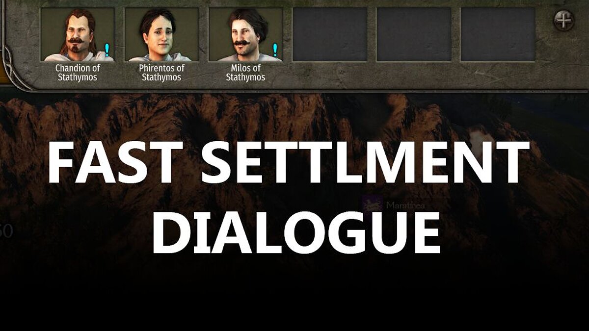 Mount &amp; Blade 2: Bannerlord — Quick dialogue