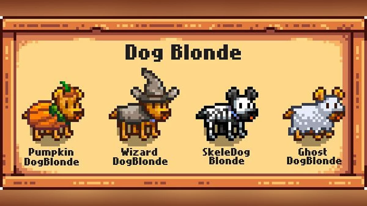 Stardew Valley — Страшные костюмы для собак