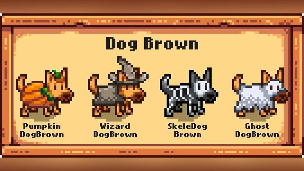 Stardew Valley — Страшные костюмы для собак