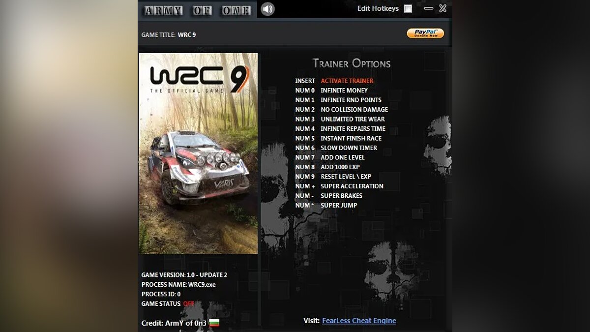 WRC 9 — Trainer (+13) [1.0 - Update 2]