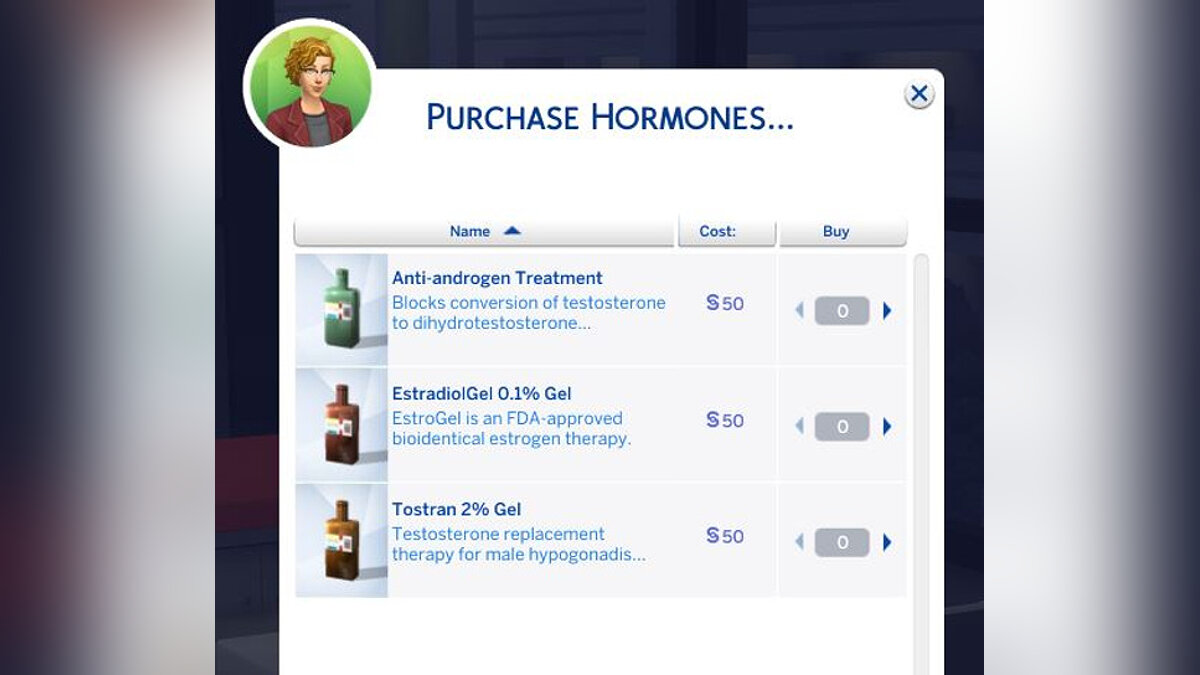 The Sims 4 — Hormone replacement therapy (09.29.2020)