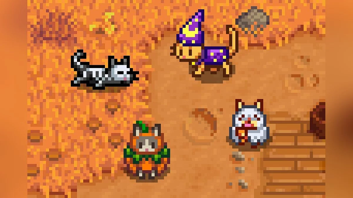 Stardew Valley — Creepy cat costumes