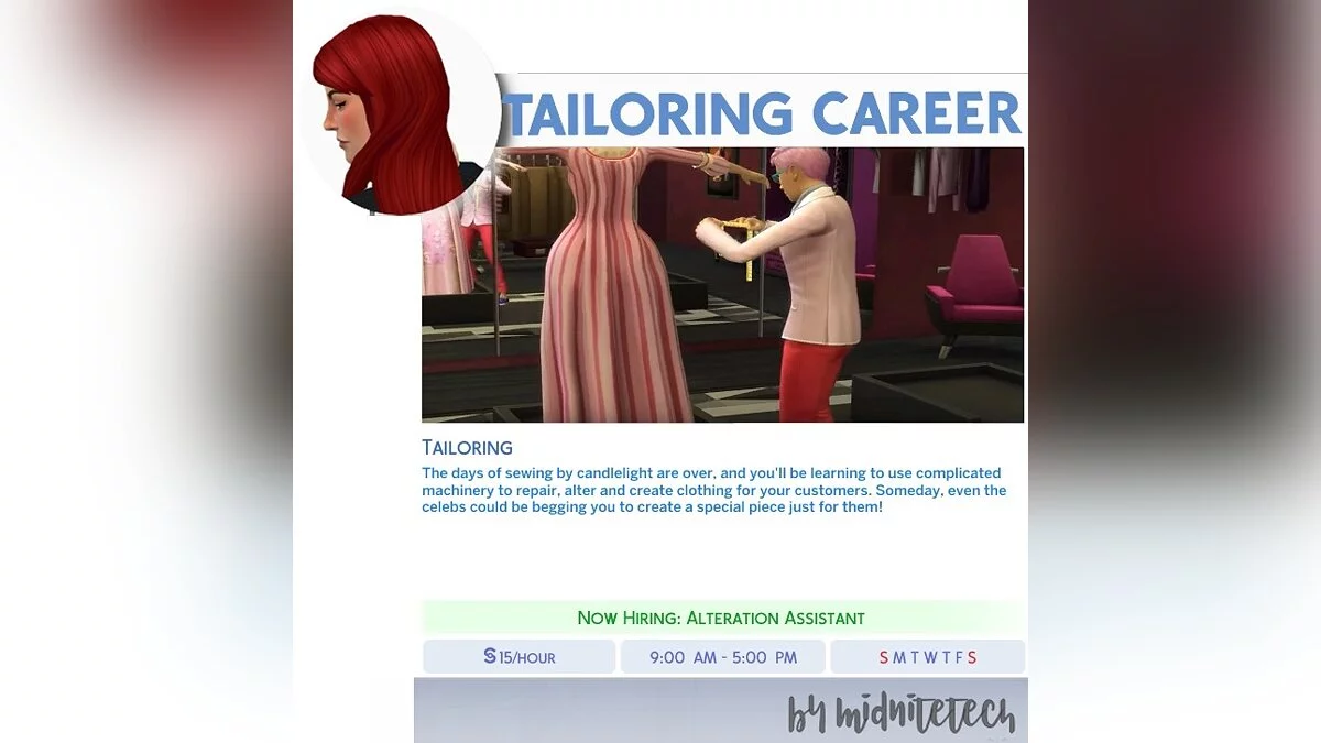 The Sims 4 — Tailoring career