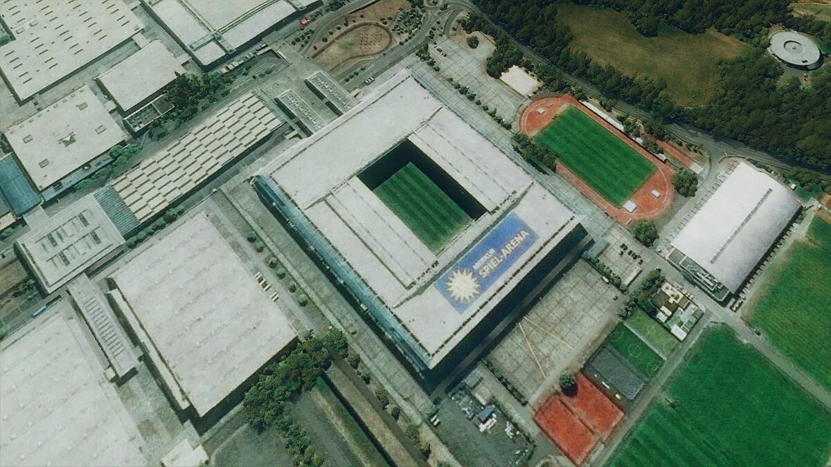 Microsoft Flight Simulator — Stadium in Dusseldorf