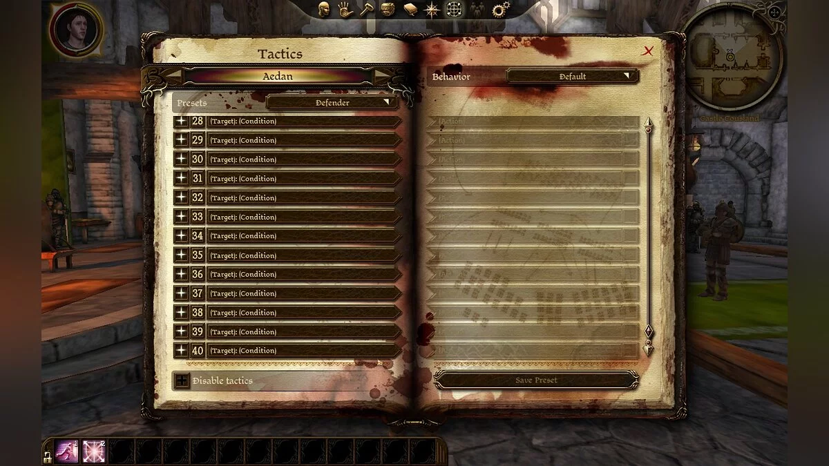 Dragon Age: Origins — 40 espacios tácticos