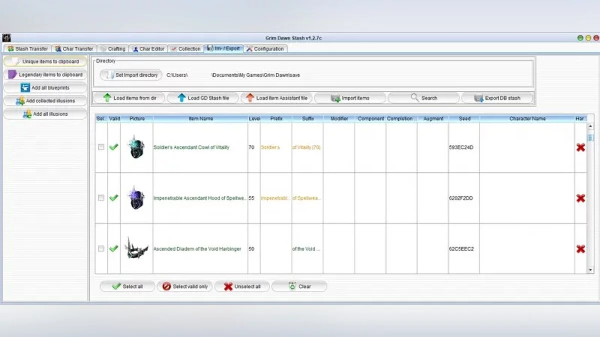 Grim Dawn — Редактор збережень (GD Stash) [2.1.6.0]