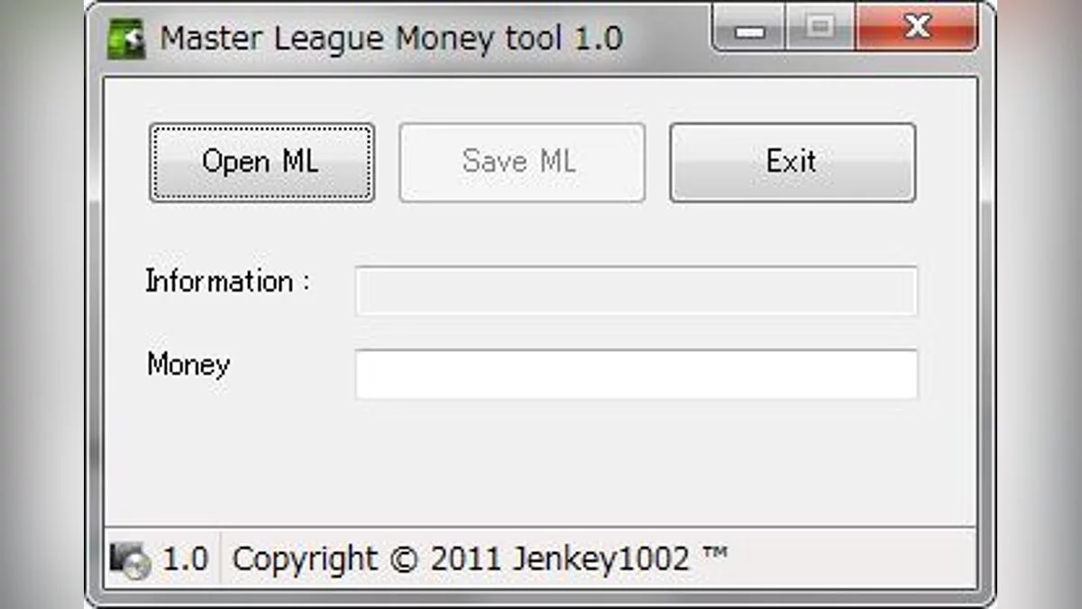 PES 2011: Pro Evolution Soccer — Редактор Денег в Мастер Лиге / Master League Money Tool [1.1]