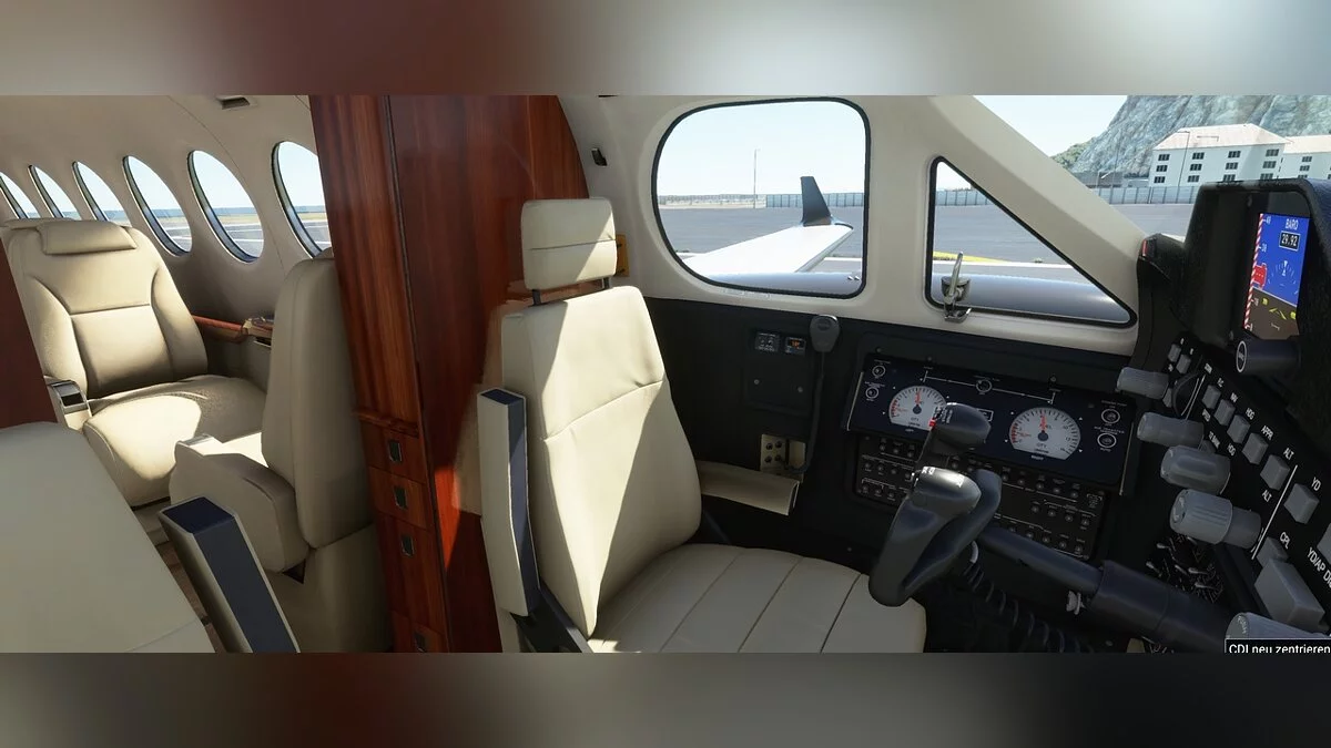 Microsoft Flight Simulator — Бежеві тони для кабіни King Air 350i