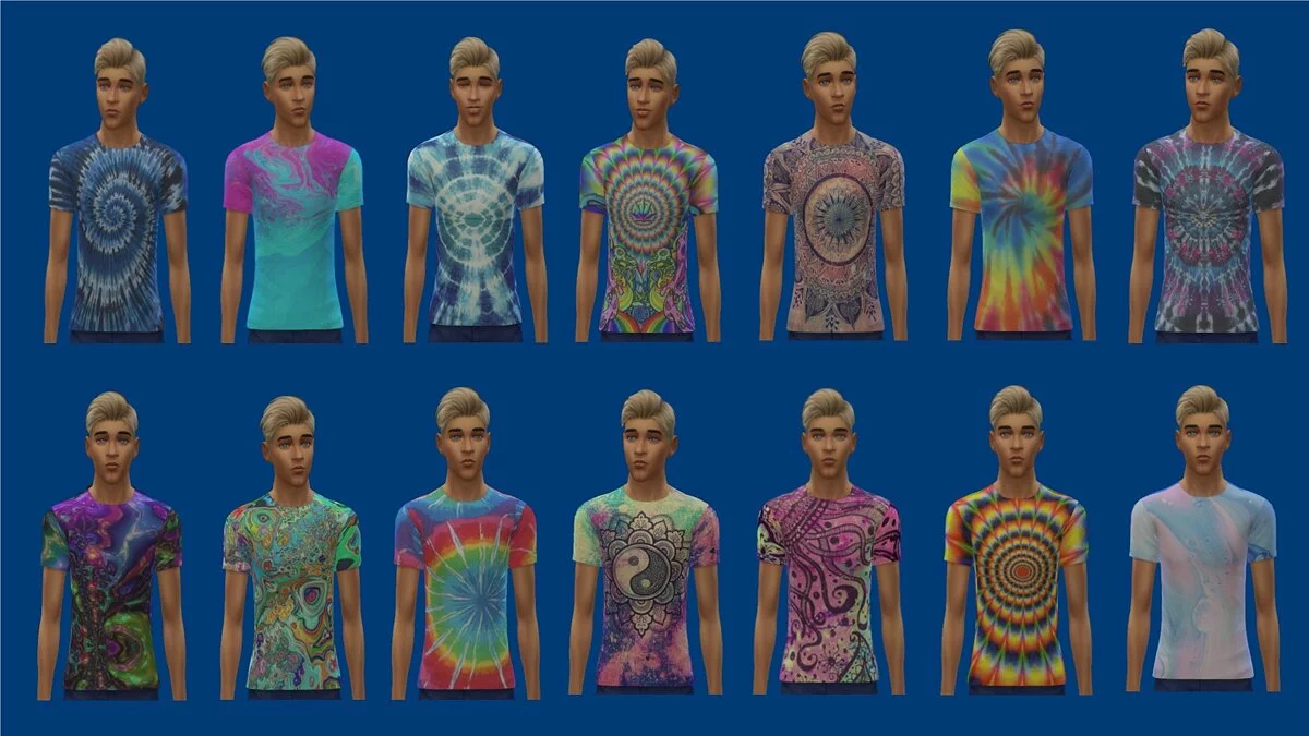 The Sims 4 — Психоделическая сборка на одежду