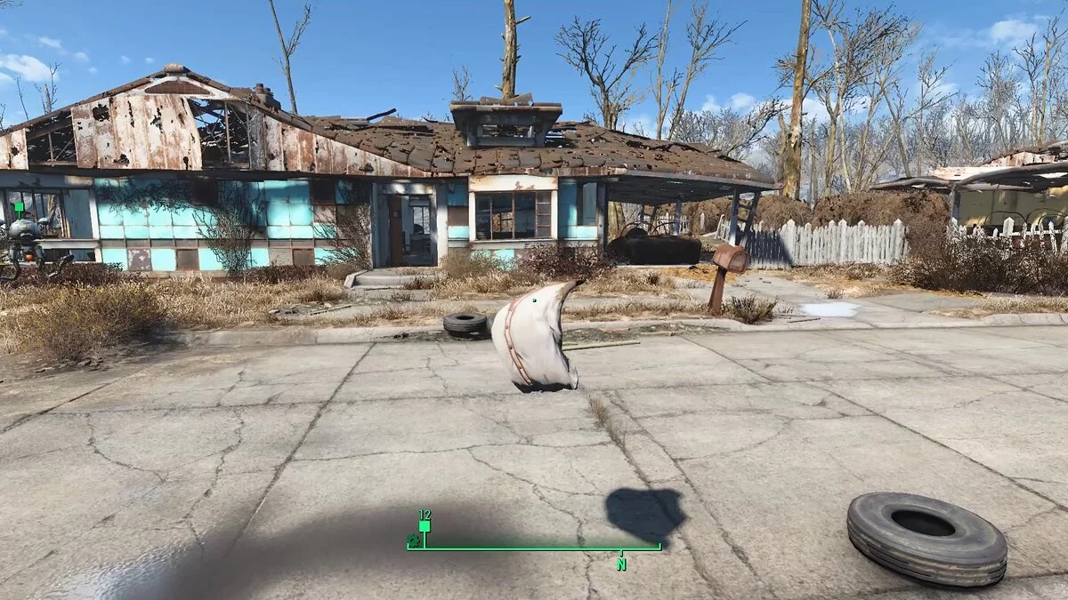 Fallout 4: Game of the Year Edition — Physics of terrestrial objects