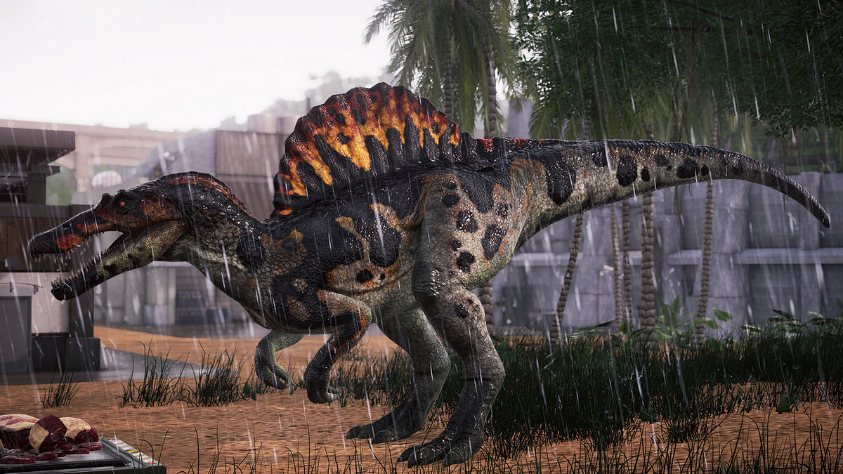 Jurassic World Evolution — Black and red spinosaurus