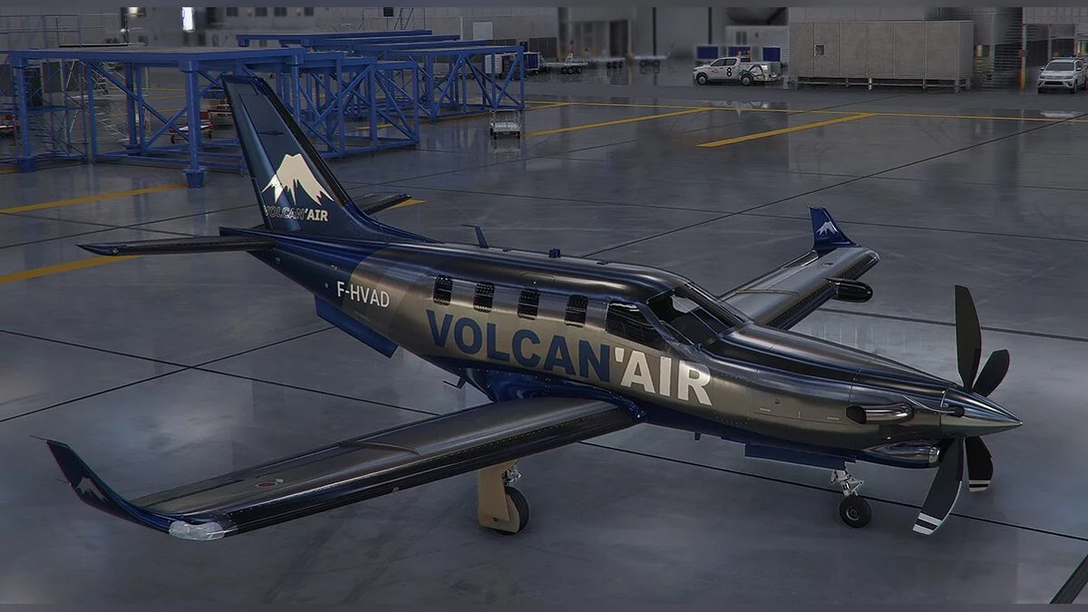 Microsoft Flight Simulator — Раскраска для самолета TBM 930 в стиле Volcan AIR